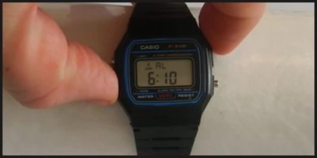 how to turn off the Casio watch alarm 1