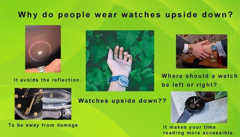 Why wear watches upside down
