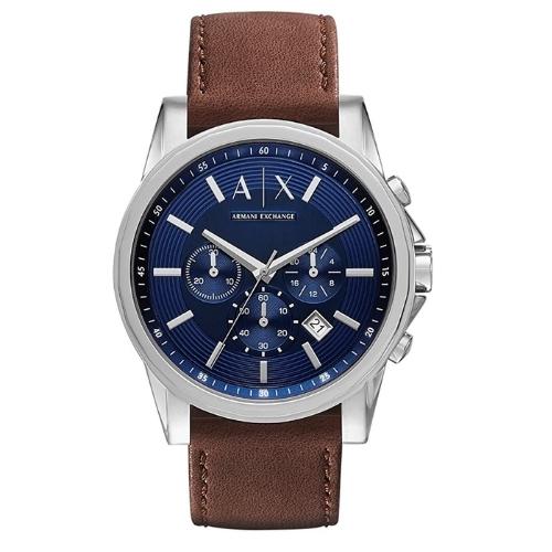 Armani Exchange Men's Outerbanks Leather Watch