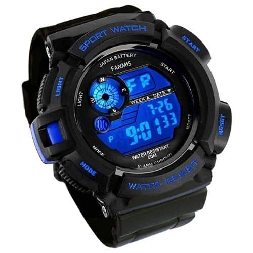 Fanmis Men's Military Multifunction Digital LED Watch