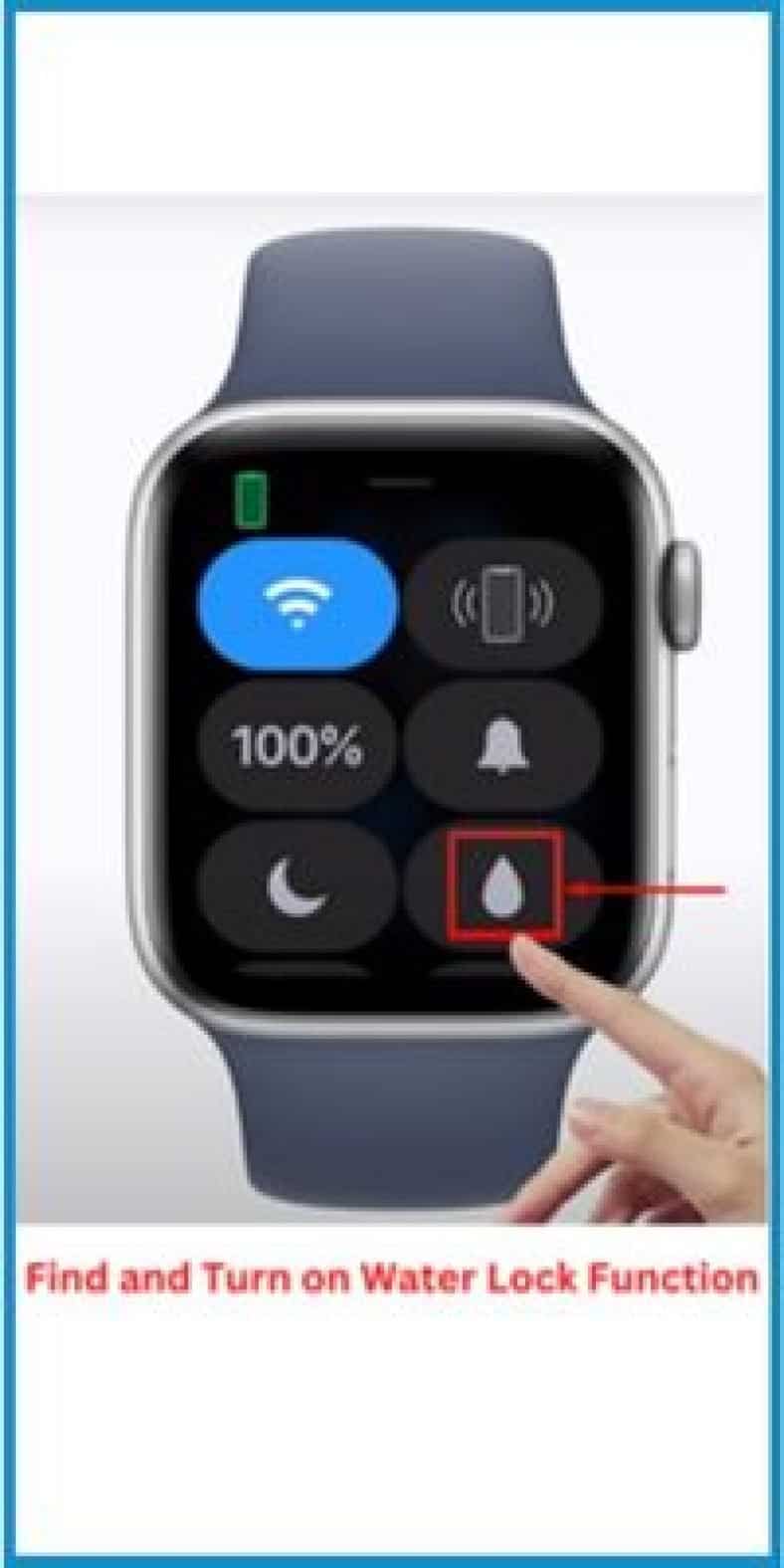 how do you shake the water out of your apple watch